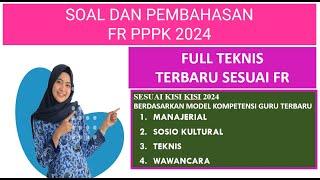 soal pppk 2024 PGSD kompetensi teknis