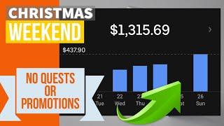UBER No Quests and Promotions for Christmas How Much I made V-Log