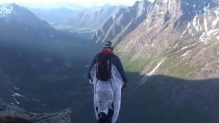 Wingsuit in Norway - Trollstigen