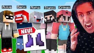 die ersten NETHERITE Schuhe bei Minecraft Walls! (UNFAIR)