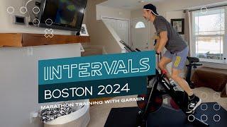 Boston Marathon 2024 | Intervals | Marathon Training with Garmin