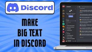 How To Make BIG Text in Discord (easy)