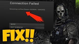 How To Fix Warzone 2.0 Connection Failed | Warzone 2 Networking is Offline Hueneme Concord