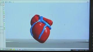 3D printed heart created at Tel Aviv University