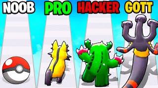 NOOB vs PRO vs HACKER in POKEMON RUN! (Pocket Monsters Rush)
