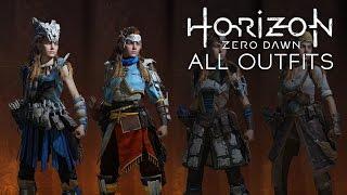 Horizon Zero Dawn - All Outfits/Clothes/Skins (Very Rare/Rare/Uncommon Gears)