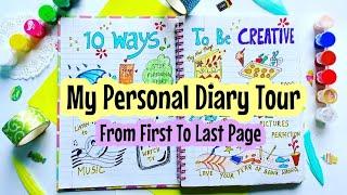 How to fill a Personal Diary from last to first page  #journalideas #diaryideas