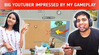 @godpraveenyt1 IMPRESSED BY MY GAMEPLAY | BIG YOUTUBER IN MY MATCH 