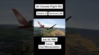 Air Canada Flight 143  #shorts