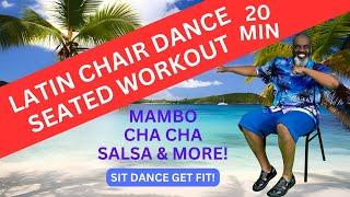 Latin Chair Dance Workout on The Beach | Seated Fitness for Everyone | Sit Dance Get Fit