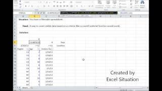 Excel Countif visible (filtered) data