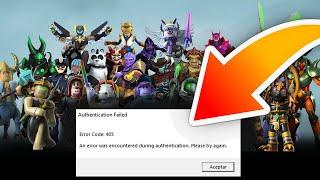 Fix roblox authentication failed error code 403 an error was encountered during authentication 2023