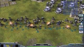 USA Laser - Command & Conquer Generals Zero Hour - 1 vs 7 HARD Gameplay