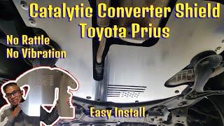 How to install a catalytic converter protection shield on a Toyota Prius