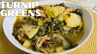 How to Make Southern Turnip Greens | Turnip Greens Recipe | Soul Food Turnip Greens