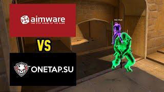 Aimware V5 vs OneTap V3 HvH 1vs1 (config in desc)