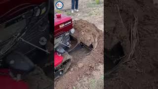 35HP Crawler Mini Tractor with Rotary Cultivator and Bulldozer #rotarytiller #minirotavator #tiller