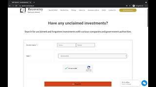 Recoversy search platform demo