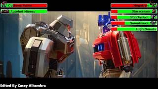 Transformers One (2024) Final Battle with healthbars 3/3