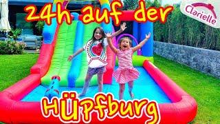 24h auf der Hüpfburg | 1. Tag lang auf dem Trampolin | Clarielle