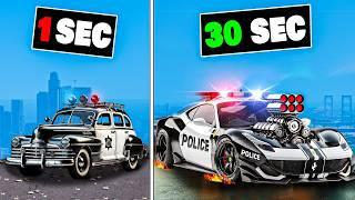 Every 30 seconds my police car gets faster in GTA 5