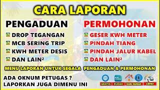 CARA LAPORAN PENGADUAN DAN PERMOHONAN DI APLIKASI PLN MOBILE