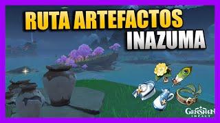 RUTA de ARTEFACTOS en INAZUMA - UBICACIÓN - CONSIGUE ARTEFACTOS SIN RESINA| GENSHIN IMPACT