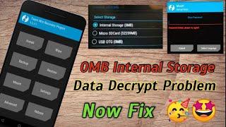 How to Fix 0MB Internal Storage problem In Twrp | TWRP Decrpy Data Problem fix