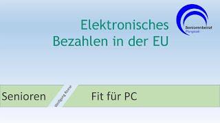 Elektronisches Bezahlen in der EU