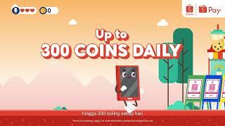 Enjoy 300 Shopee Coins Cashback with ShopeePay DuitNow QR! 