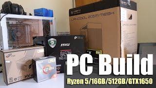 AMD Ryzen 5 4500 PC Build | MSI B450M Pro VDH/16GB RAM/512GB NVME/GTX 1650/Lancool 205M Mesh