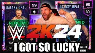 *UNLOCKED THESE GALAXY OPAL CARDS* Playing Live Events & More Packs! | WWE 2K24 MyFACTION