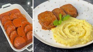 Klasik Köfteden Sıkılanlara; Soslu Rosto Köfte & Patates Püresi