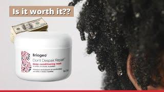 I tried the BRIOGEO don't despair repair mask on my 4c hair |  It was an emotional roller coaster 