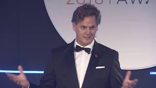 Keynote Speaker on Resilience: Caspar Craven inspires entrepreneurs at Growth Investor Awards 2018