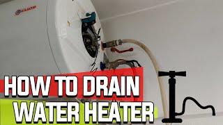 How To Drain Water Heater
