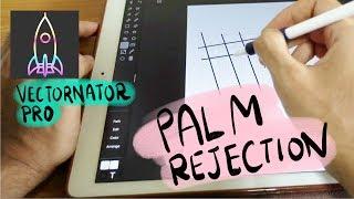 Vectornator Pro - Palm rejection using apple pencil on iPad Pro 12.9 inch 2nd gen