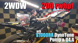 200HP At The Wheel! Dynotune 2016 S1000RR on Pump & U4.4 | 2WDW