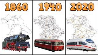 Die Entwicklung des Eisenbahnnetzes in Bayern