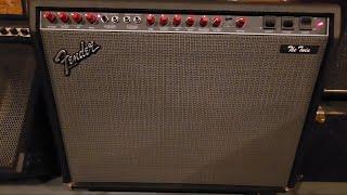 Fender "The Twin" tube amplifier demo and review .  2x12 all tube