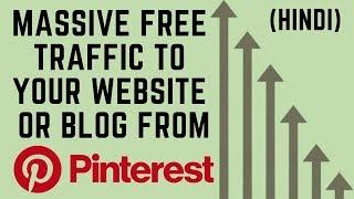 How to increase or get real instant massive free traffic to your website or blog with Pinterest