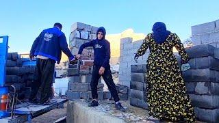 Nomadic Life: Farzaneh’s Cooking, Sina Chopping Firewood & Yaser’s House-Building Preparations