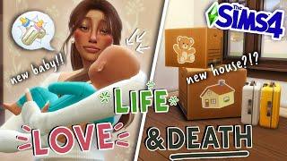 the baby's HERE!! & and we're MOVING!! || Sims 4 Love, Life & Death #6