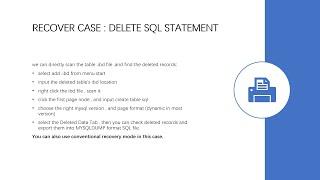 dbrecover for mysql undelete records