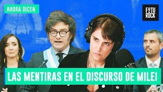 LAS MENTIRAS EN EL DISCURSO DE MILEI | FLOR HALFON en AHORA DICEN