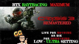 CRYSIS 3 REMASTERED PC | RTX 2060 + i5 8600K | RTX DLSS | All Settings & Best Settings PC Test