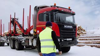 ПОЛНОПРИВОДНЫЙ ЛЕСОВОЗ SCANIA 6X6/История одного дня из жизни водителя лесовоза