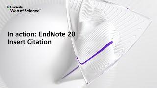 In action: EndNote 20 (Windows) Insert Citation