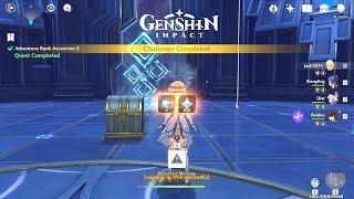 Genshin Impact - Adventure Rank 35 Ascension Gameplay - Character vs Weapon Level 70