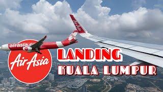 AIRASIA A320 LANDING AT KUALA LUMPUR